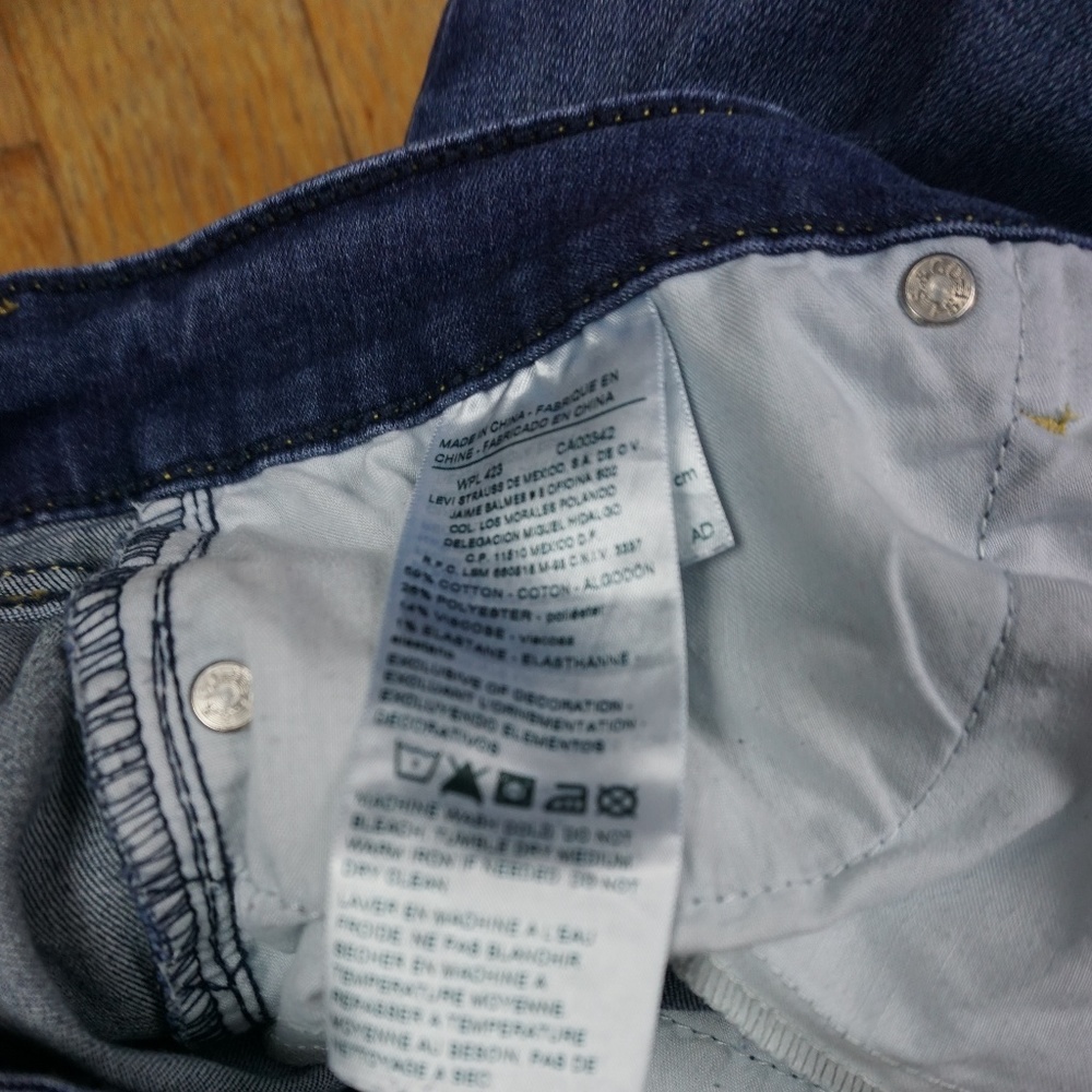 Levis Denizen Jeans 34x29"  Modern Slim Cuff - Picture 6 of 6